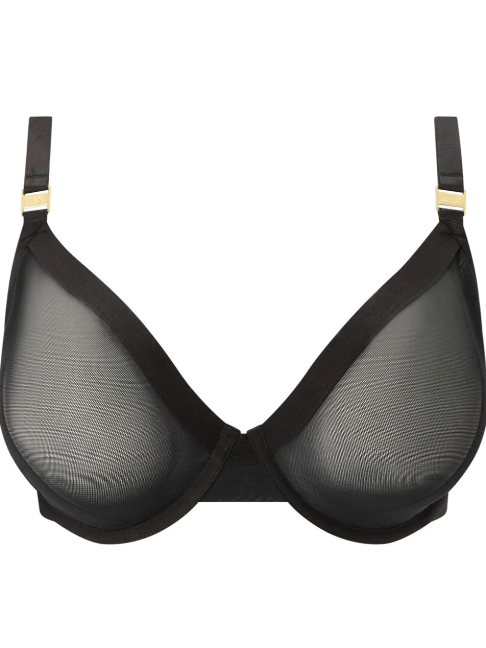 KBX Black Zadie DD+ Non Pad Plunge Bra