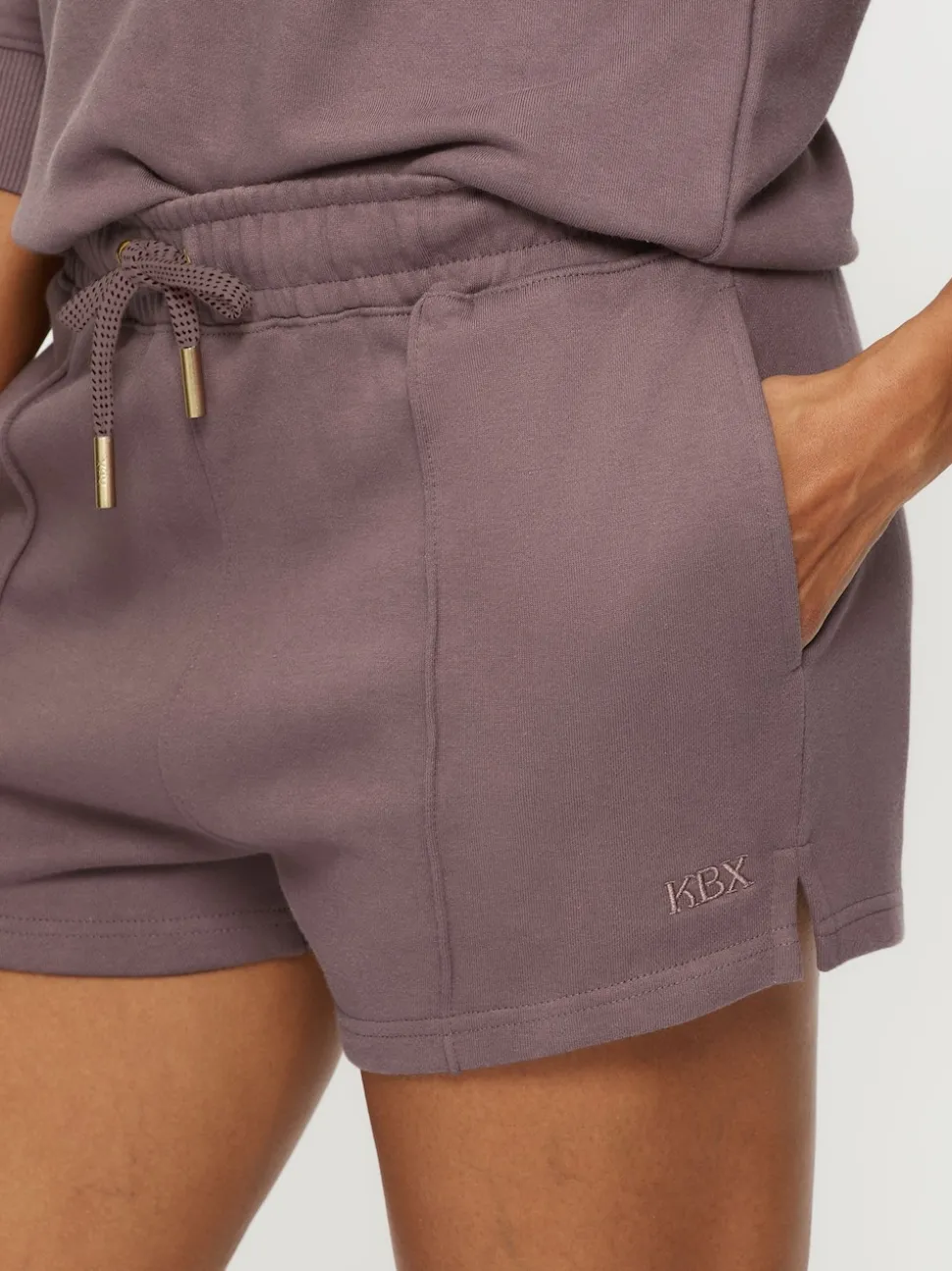KBX Brown White Jessica Shorts