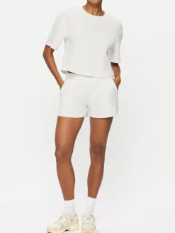 KBX Cream Marl Naomi Waffle Top and Shorts Set