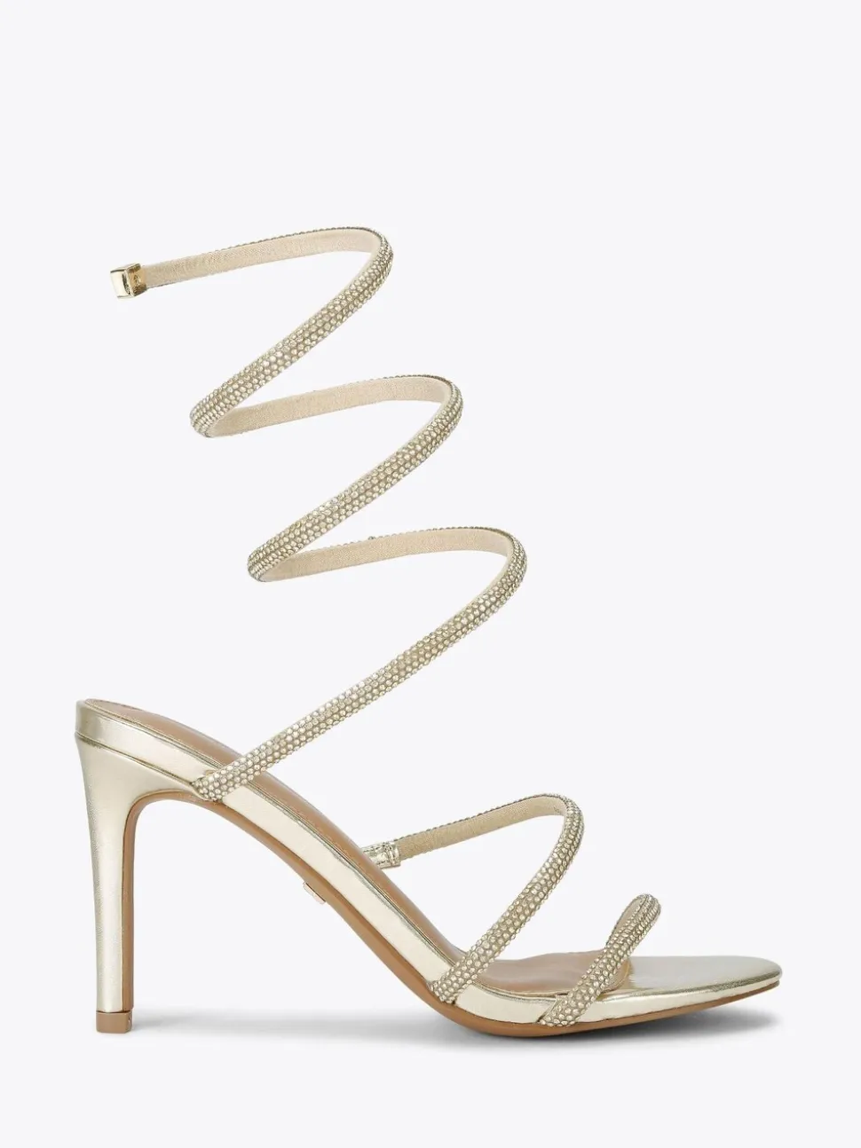 KG Kurt Geiger Gold Athena Sandals