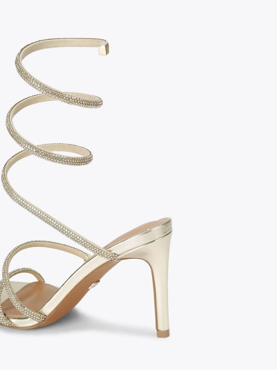 KG Kurt Geiger Gold Athena Sandals