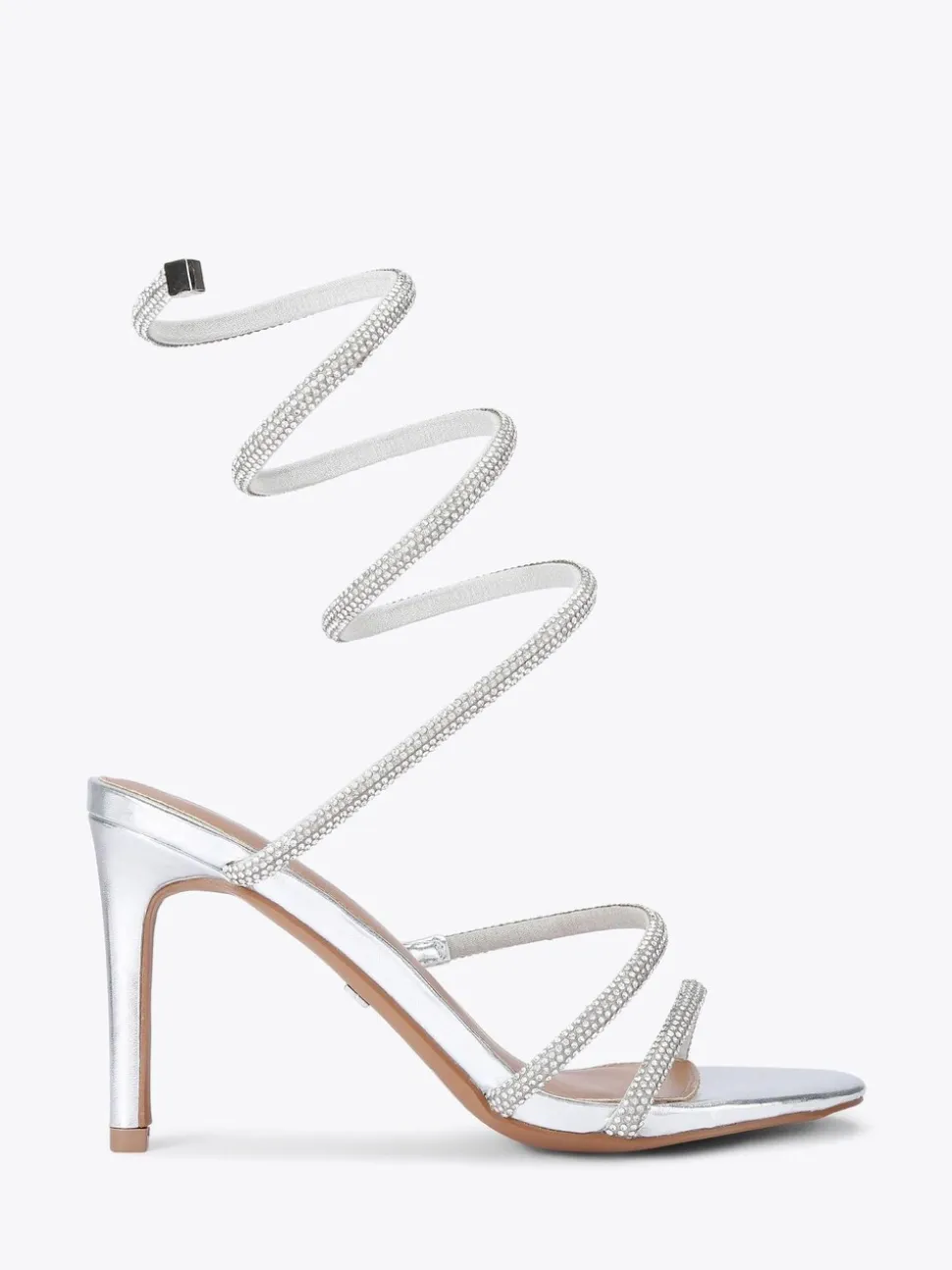 KG Kurt Geiger Silver Athena Sandals