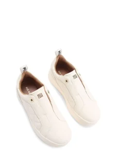 KG Kurt Geiger White Lighter Laceless Quilt Trainers