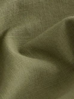 Khaki Green 100% Cotton Bermuda Shorts