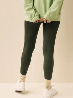 Khaki Green Full Length Leggings