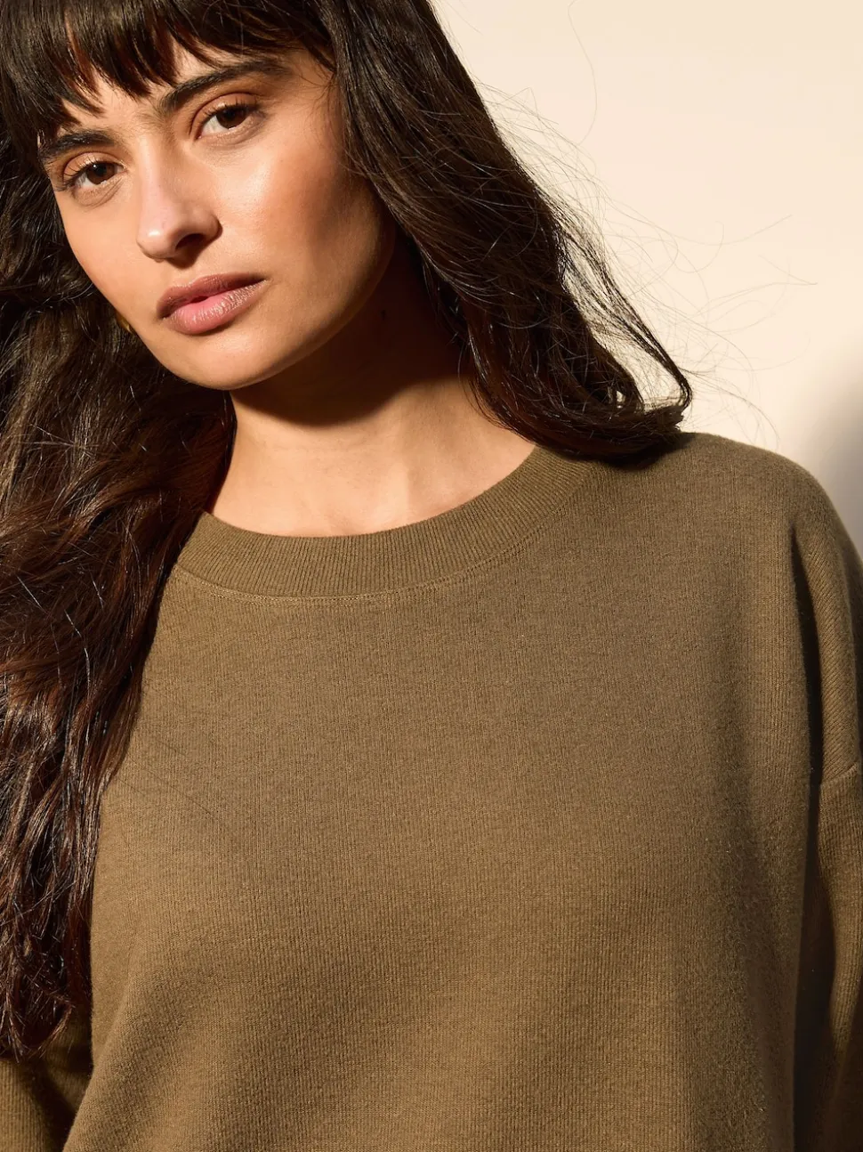 Khaki Green 2-In-1 Soft Touch Jumper Lace Skirt