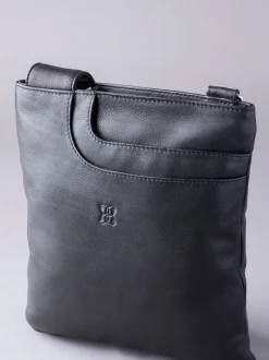 Lakeland Leather Black Allerdale Cross-Body Bag