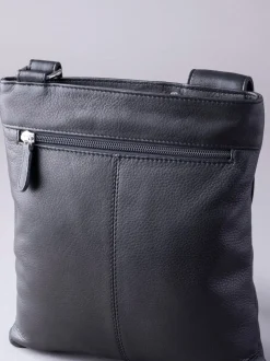 Lakeland Leather Black Allerdale Cross-Body Bag
