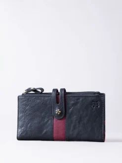 Lakeland Leather Black Hartsop Leather Double Zip Purse