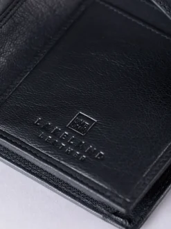 Lakeland Leather Black Large Icon Stud Tab Purse