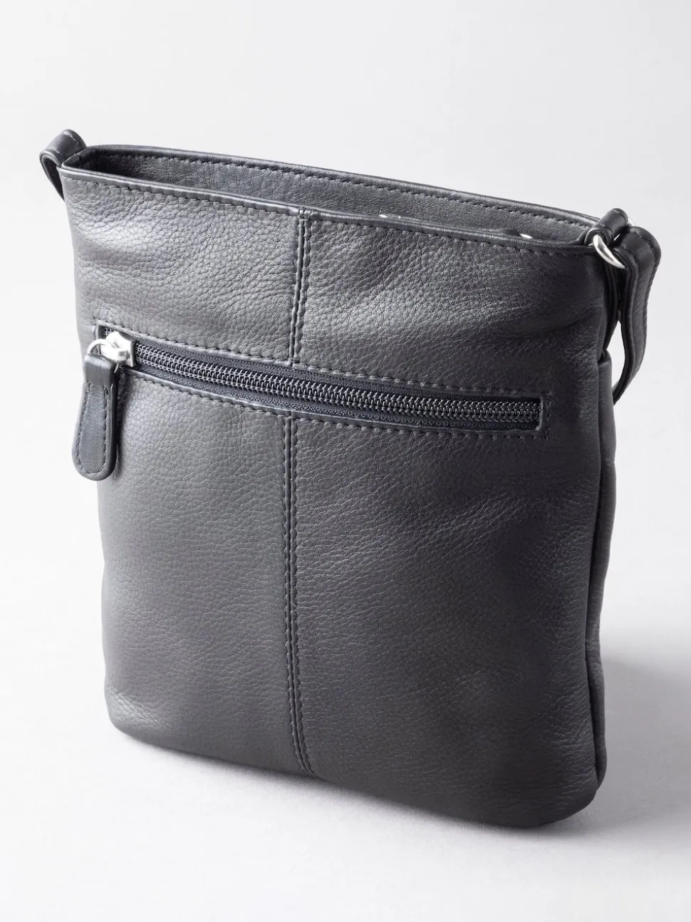 Lakeland Leather Black Lowther Cross-Body Bag