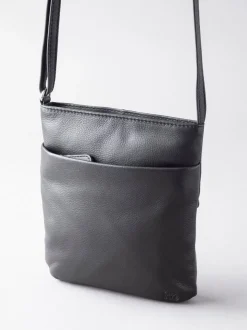 Lakeland Leather Black Lowther Cross-Body Bag