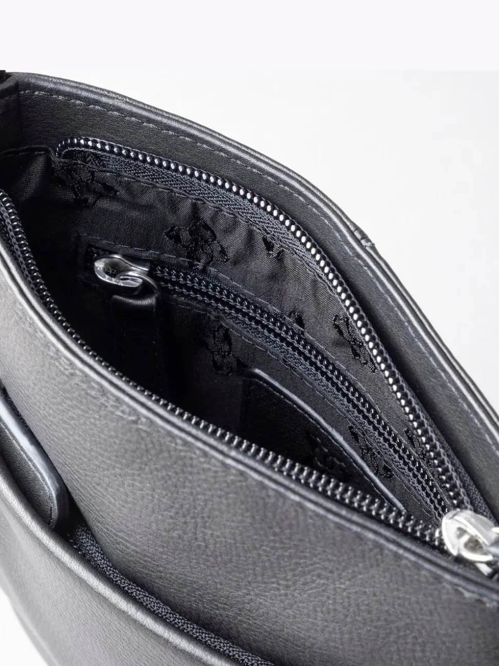 Lakeland Leather Black Lowther Cross-Body Bag
