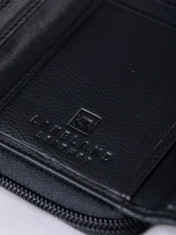 Lakeland Leather Black Medium Icon Stud Tab Purse