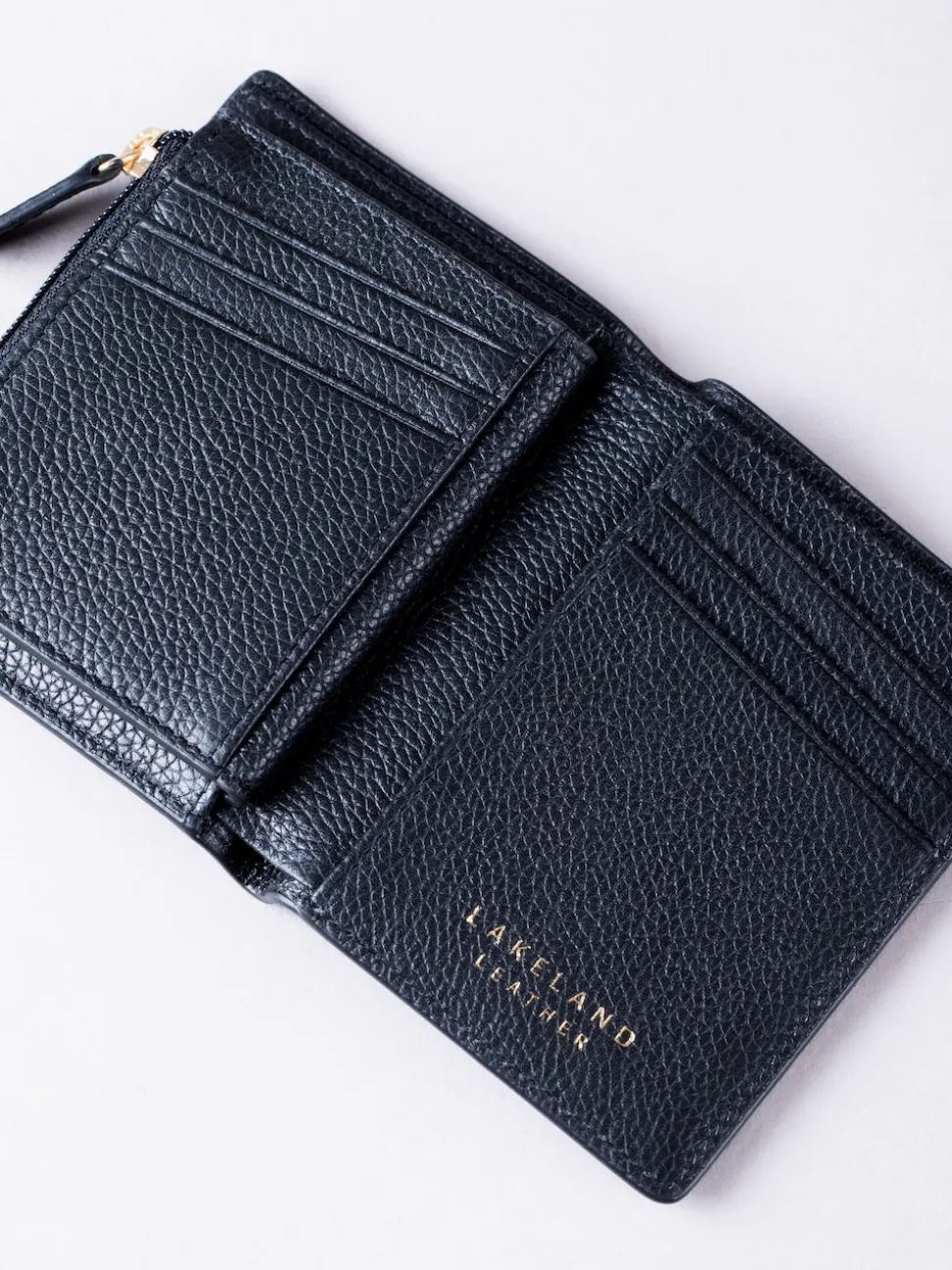 Lakeland Leather Black Newton Purse