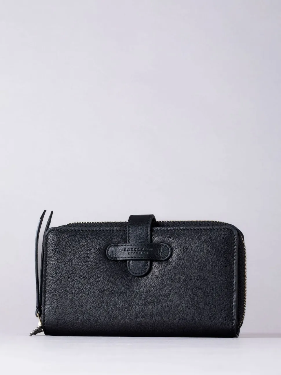 Lakeland Leather Black Newby Tab Purse