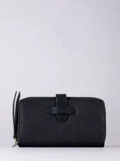 Lakeland Leather Black Newby Tab Purse