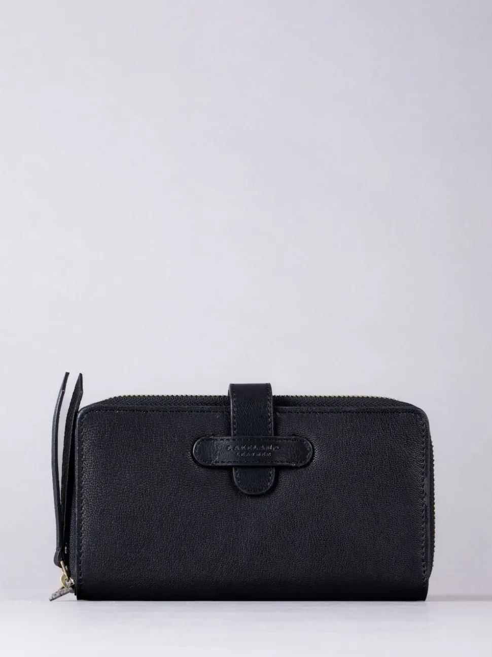 Lakeland Leather Black Newby Tab Purse