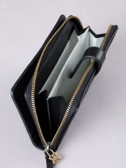 Lakeland Leather Black Newby Tab Purse