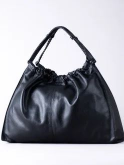 Lakeland Leather Black Newland Slouch Tote Bag