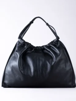 Lakeland Leather Black Newland Slouch Tote Bag