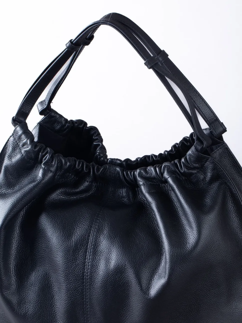 Lakeland Leather Black Newland Slouch Tote Bag