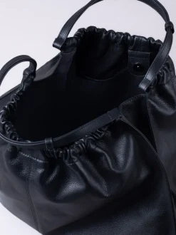 Lakeland Leather Black Newland Slouch Tote Bag