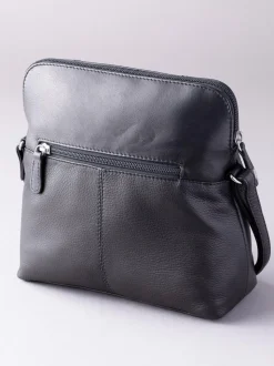 Lakeland Leather Black Raven Cross-Body Bag