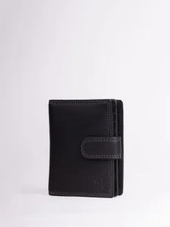 Lakeland Leather Black Small Tab Purse
