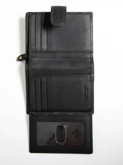 Lakeland Leather Black Small Tab Purse