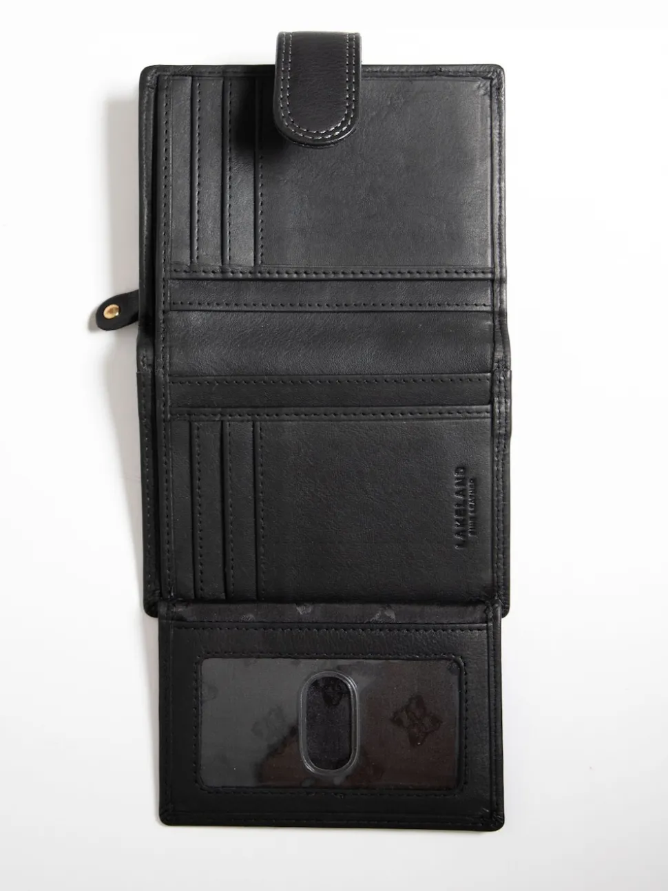 Lakeland Leather Black Small Tab Purse