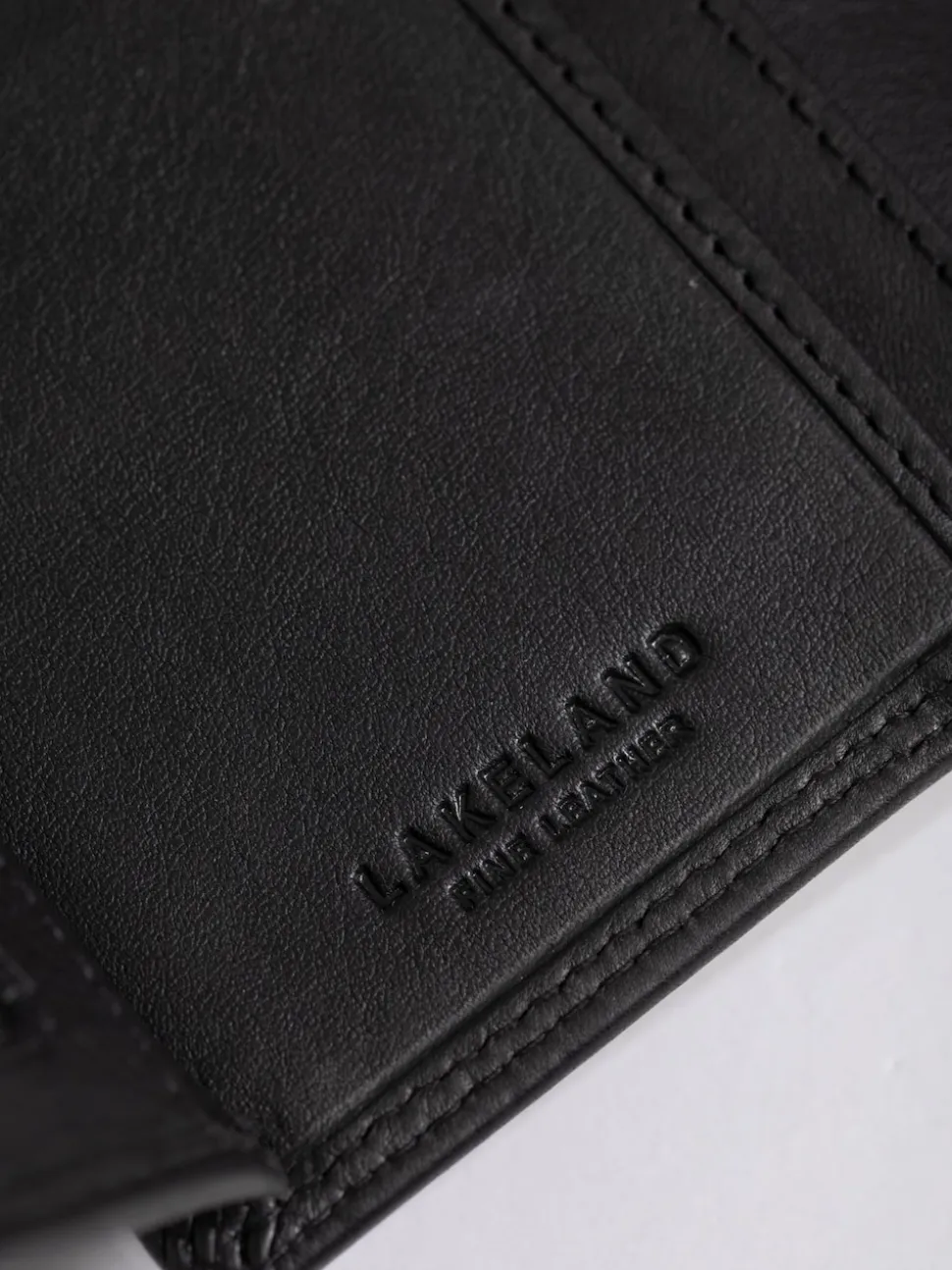 Lakeland Leather Black Small Tab Purse