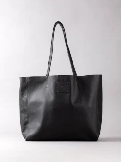 Lakeland Leather Black Tarn Leather Bucket Bag