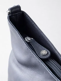 Lakeland Leather Blue Grasmere Cross-Body Bag