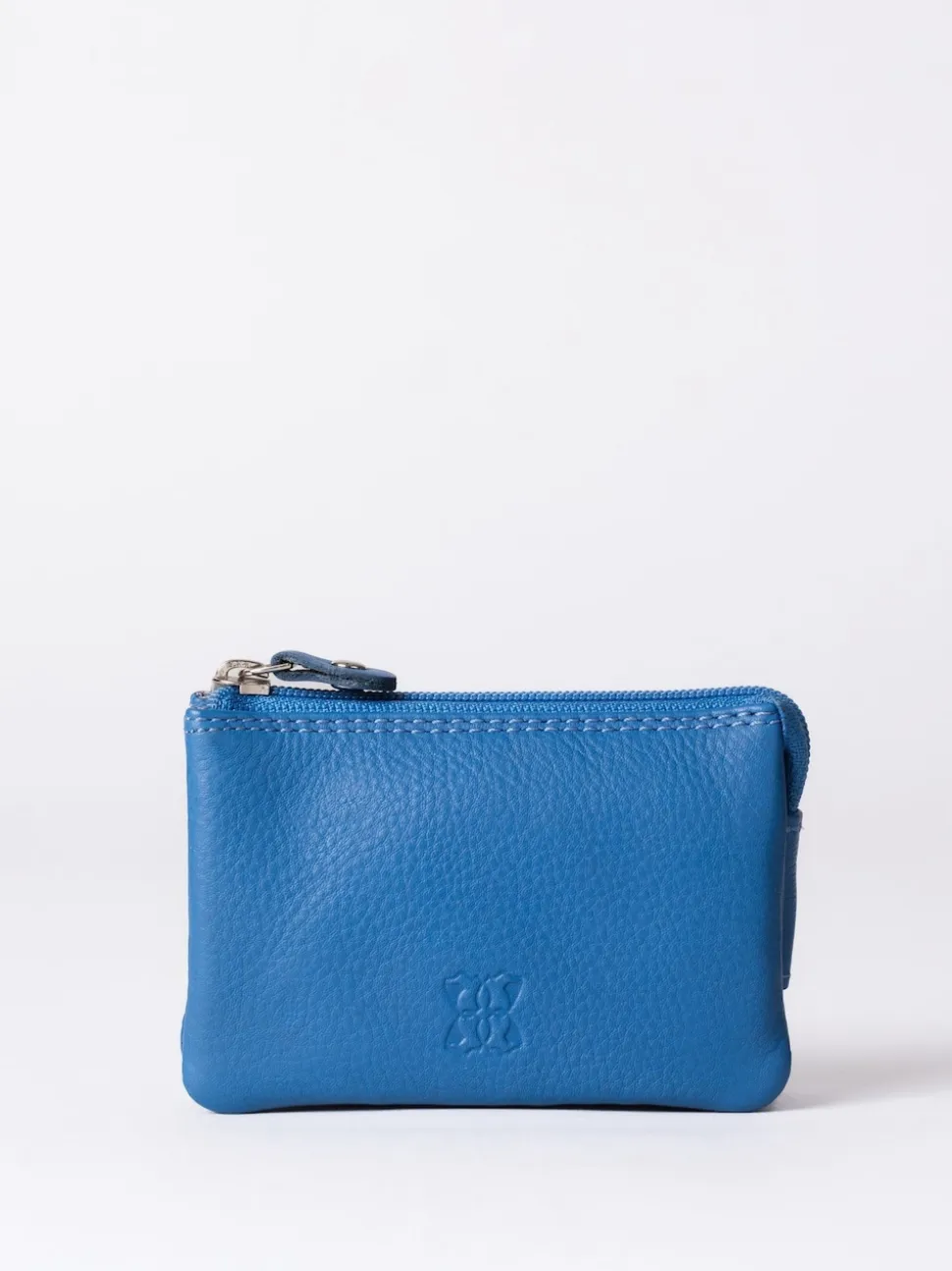 Lakeland Leather Blue Multi Pocket Coin Purse