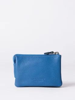 Lakeland Leather Blue Multi Pocket Coin Purse