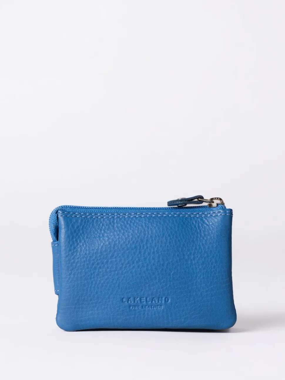 Lakeland Leather Blue Multi Pocket Coin Purse