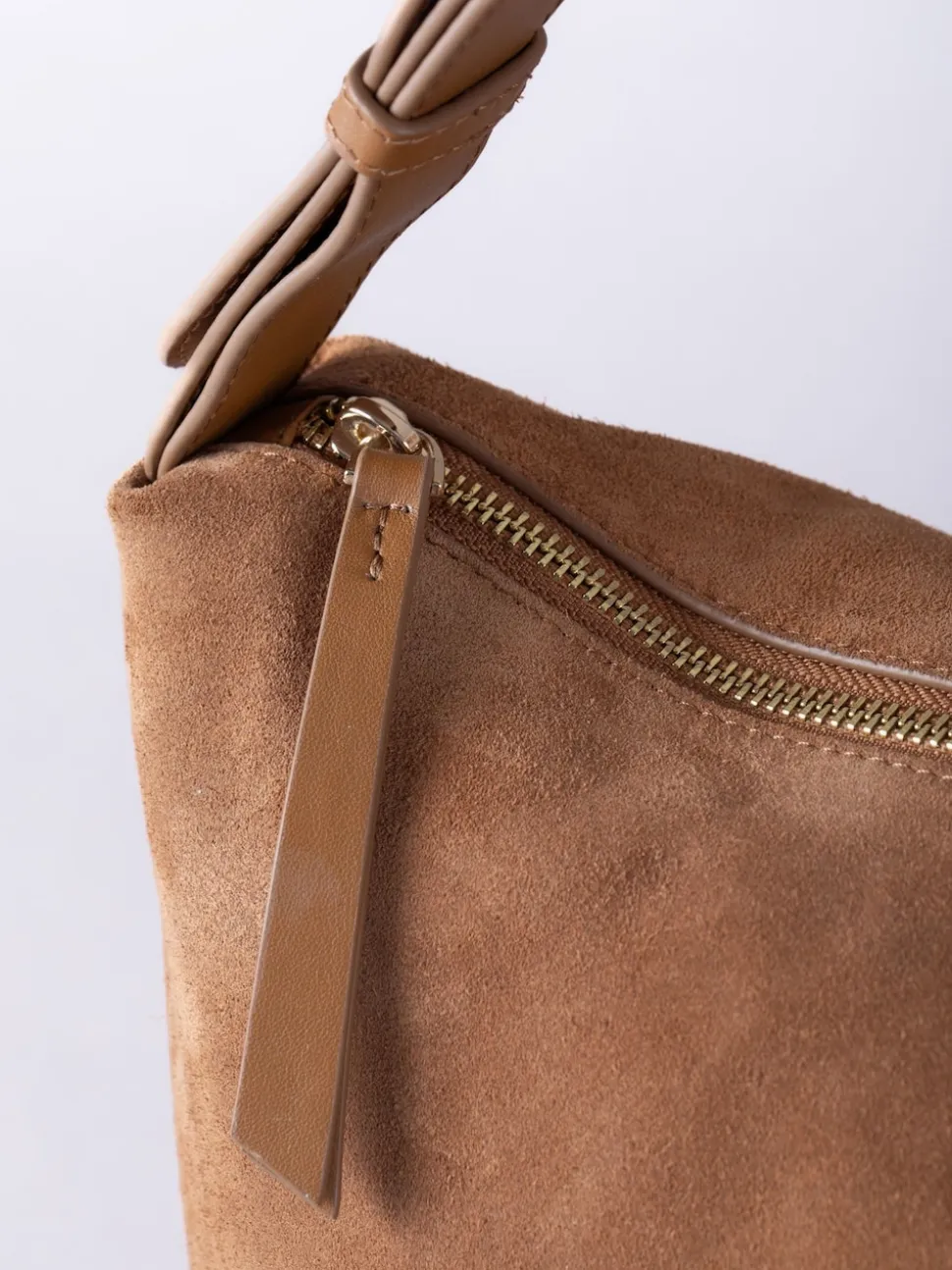 Lakeland Leather Brown Buttermere Suede Hobo Bag