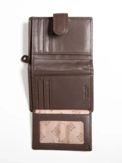 Lakeland Leather Brown Small Tab Purse