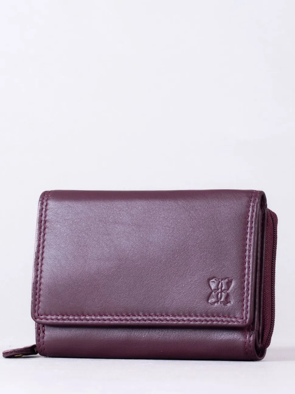 Lakeland Leather Burgundy Small Purse