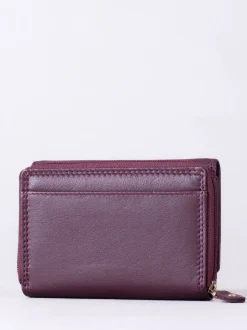 Lakeland Leather Burgundy Small Purse