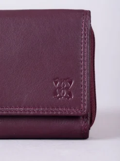 Lakeland Leather Burgundy Small Purse