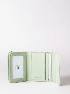 Lakeland Leather Green Small Leather Flapover Purse