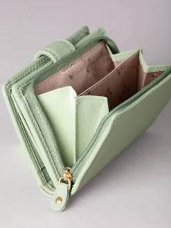 Lakeland Leather Green Small Tab Purse