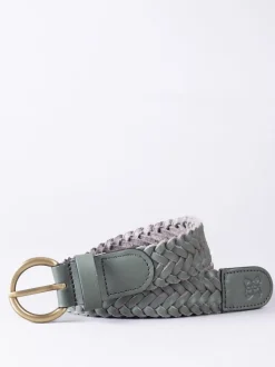 Lakeland Leather Green Waverton Woven Belt