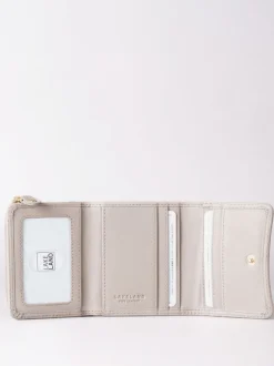 Lakeland Leather Grey Small Leather Flapover Purse