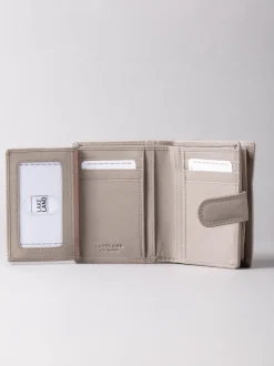 Lakeland Leather Grey Small Tab Purse