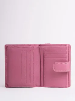 Lakeland Leather Mauve Pink Small Tab Purse