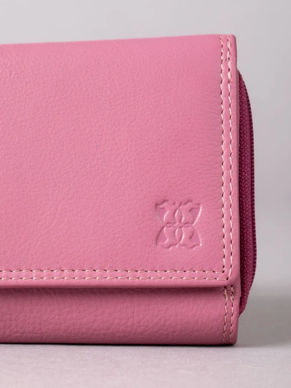 Lakeland Leather Mauve Small Purse