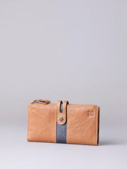Lakeland Leather Natural Hartsop Leather Double Zip Purse